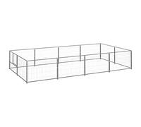 Générique Chenil Argenté 8 m² Acier Articles pour Animaux Articles pour Animaux de Compagnie Accessoires pour Chiens Niches & enclos pour Chiens (Poids 26.5KG)