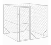 Générique Chenil d'extérieur pour Chiens argenté 2x2x2 m Acier galvanisé,Articles pour Animaux de Compagnie,Accessoires pour Chiens,Niches & enclos pour Chiens,Argent,24.4kg,153674