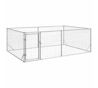 Générique Chenil d'extérieur pour Chiens Porte 3x2x1 m Acier galvanisé,Articles pour Animaux,Articles pour Animaux de Compagnie,Accessoires pour Chiens,Niches pour Chiens,Argent,19.9 KG,4105413
