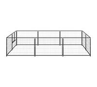 Générique Chenil Noir 6 m² Acier,Articles pour Animaux, Articles pour Animaux de Compagnie, Accessoires pour Chiens, Niches & enclos pour Chiens, Noir (Poids 22.2KG)