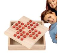 Générique Chess Set Wooden - Chess Board 15cm | Classical Single Aristocratic ChessKongming Educational Tabletop Game Kids Wooden Strategy Puzzle Learning Toy