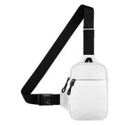 Générique Chest Bag for Sports, Breathable Sling Bag with Reflective Logo, 23.62x43.31 Inches Lightweight Shoulder Pack (Black), for Cycling, Fishing, Hiking and Travel