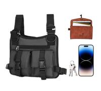 Générique Chest Bag Men, Adjustable Chest Carrier, 11.8 Inches Lightweight Design, Training Backpacks for Concealed Carry, Commuting Travel Camping Hydration Cycling Work Riding Fitness