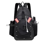 Générique Chest Bag, Sling Backpack, Travel Organizer, Lightweight Anti-Theft Design, Adjustable Strap Comfort, Perfect for Men, Women, Hiking, Running, Camping, Workout, Party Use, Black Gray
