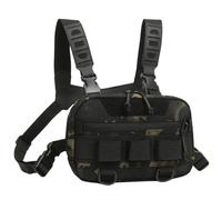 Générique Chest Pack For Men - Oxford Cloth 24x16x6cm 20L | Portable Running Chest Bag, Back Mesh Backpack | Breathable Multi Functional Fanny Pack For Camping Trekking Fitness And Travel