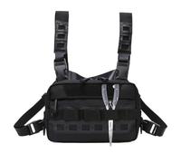 Générique Chest Rig, Multifunctional Outdoor Bag, 9.06in Adjustable Waterproof Pack, Large Capacity Storage, Fishing Sports Gear for, Equipment Holder, Men, Women Use