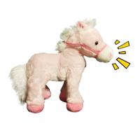 Générique Cheval Électrique en Peluche,Jouet Interactif pour Nouvel an Chinois - Peluche à Tête Mobile - pour Anniversaire Fête Noël Réveillon Salon et Adultes