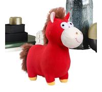 Générique Cheval en Peluche,2026 Mascotte du Nouvel an Chinois Mignonne,en Peluche De L'Année du Cheval Chinois - pour Amis Famille Fête Festival Printemps Bureau Maison Canapé Dortoir