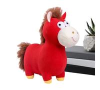 Générique Cheval en Peluche - 2026 Mascotte du Nouvel an Chinois Mignonne | en Peluche De L'Année du Cheval Chinois - pour Amis Famille Fête Festival Printemps Bureau Maison Canapé Dortoir