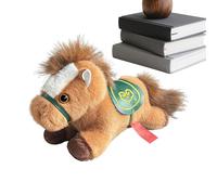 Générique Cheval en Peluche - de Collection en Peluche, Animal en Cheval couché pour Cadeaux d'anniversaire, de Noël, Cadeaux de fête de Pâques, Nouvel an Lunaire Chinois, Accessoires pour la mai