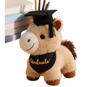 Générique Cheval en Peluche Diplômé,Douce | Animal en Peluche Doux et Câlin de Graduation - pour la Chambre, Le lit, Le canapé, pour Dormir, Faire la Sieste, se détendre ou Collectionner
