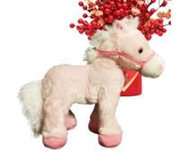 Générique Cheval en Peluche Électrique | Jouet du Nouvel an Chinois Réaliste avec Cheval en Peluche Électrique | à Tête Mobile | pour et Adultes Anniversaire Fêtes Réunions Nouvel an Chinois