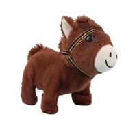 Générique Cheval en Peluche | Peluche Électrique Interactive - Animale Douce - pour Chambre Garçons Salon Voiture Canapé Lit Temps De Jeu Heure du Coucher Nursery Voyage Anniversaire