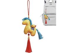 Générique Cheval en Peluche - Souvenir Adorable et Doux de Collection | Décoration Peluche Cheval Lunaire Chinois,pour Femmes Étudiantes Amie École Voyage Sac À Bandoulière Sac À Dos Cabas