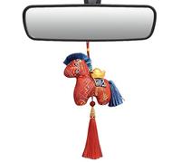 Générique Cheval en Peluche - Souvenir Adorable et Doux de Collection,Décoration Peluche Cheval Lunaire Chinois,pour Femmes Filles Étudiantes Sac à Épaule Sac à Dos Tote Bag