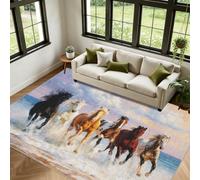 Générique Cheval Western Tapis Animaux de la Ferme Salon 100x150 cm