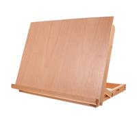 Générique Chevalet de Table Pliable en Bois Naturel 4k, Support de Peinture Réglable Angles Multiples, Planche à Dessin Compacte pour Artiste, Bureau Dessin Réglable pour Croquis