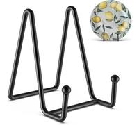 Générique Chevalet pour tableaux, Porte-assiette décoratif, Support de chevalet en fer noir pour l'affichage, support de cadre photo chevalet présentoir support de livre de cuisine art de table
