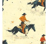 Générique Chevalier Berger De Chevaux Papier Peint Épaissir Mat Auto Adhésif 44x1000 cm Pastorale Peinte Meubles Autocollants Amovible Comptoir Contact Papier Stickers Muraux pour Bains Salon Chambre