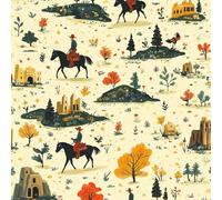 Générique Chevalier Berger De Chevaux Papier Peint Épaissir Mat Auto Adhésif 44x500 cm Pastorale Cow-boy Meubles Autocollants Amovible Comptoir Contact Papier Stickers Muraux pour Bains Salon Chambre