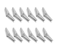 Générique Chevilles à Bascule Galvanisées M8 12pcs pour Plaques de Plâtre, Écrous à Oreilles Résistants, Installation Facile pour Projets DIY et Réparations Rapides