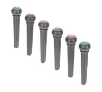 Générique Chevilles pour Guitare Acoustique Accessoires de Remplacement 6 Pièces en Plastique et Acier pour Accordage Précis, Compatibles Guitare Folk