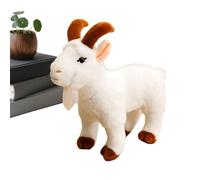 Générique Chèvre en Peluche | Figurine Mignonne Et Réaliste De Jouet Doux | De Simulation Bébé Chèvre,pour Les De La Ferme, Les Garçons, Les Filles, Les Hommes, Les Femmes, Les Adultes