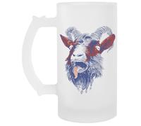 Générique Chèvre Qui Crie Tasse À Boire En Verre À Bière Transparente Avec Poignée