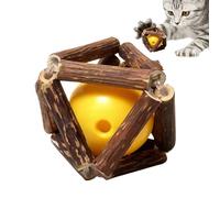 Générique Chew Toys, Rolling Sound Ball, 1.89 inches Teething Toy for Kitten, Sturdy Rubber Material, Interactive Play Accessory, Fun Exercise Toy for Indoor Cats Medium Breeds