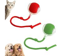 Générique Chewie Viral Rolling Ball,Interactive Rolling Dog Ball,Chewie Doggie Ball,Chewie Viral Rolling Dog Ball,Motion Activate Rolling Pet Toys,360° Smart Automatic Rolling Pet Ball (Green+Red)