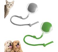 Générique Chewie Viral Rolling Ball,Interactive Rolling Dog Ball,Chewie Doggie Ball,Chewie Viral Rolling Dog Ball,Motion Activate Rolling Pet Toys,360° Smart Automatic Rolling Pet Ball (Gray+Green)