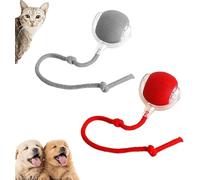 Générique Chewie Viral Rolling Ball,Interactive Rolling Dog Ball,Chewie Doggie Ball,Chewie Viral Rolling Dog Ball,Motion Activate Rolling Pet Toys,360° Smart Automatic Rolling Pet Ball (Red+Gray)