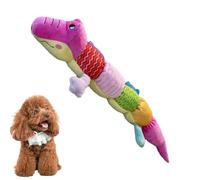 Générique Chewing Toy for Dog, Interactive Squeaky Toy, 22.83x7.87x3.94 inches, Crocodile Caterpillar Lizard Design, Puppy Squeaky Teething for Small, Medium, Large, Breed Use