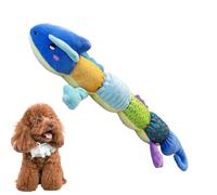 Générique Chewing Toy for Dog, Interactive Squeaky Toy, 22.83x7.87x3.94 inches, Crocodile Caterpillar Lizard Design, Puppy Squeaky Teething for Small, Medium, Large, Breed Use