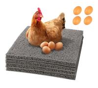 Générique Chicken Coop Laying Mats (4-Pack) - Washable and Foldable Nesting Box Pads | Reusable Poultry Bedding Accessories for Egg Laying | Soft Protective for Hens