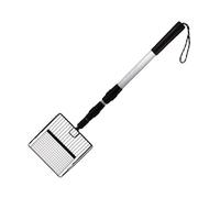 Générique Chicken Coop Poop Scooper - 41.73 inches Rake Tool | Metal Litter Cleaner - Retractable Scoop for Chicken Coops Cat Litter Boxes Beach Debris Easy Cleanup Durable Lightweight Design