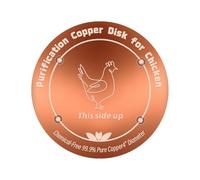 Générique Chicken Coop- Pure Copper| Copperr Bird Bath Cleaning Disc for Outdoor Garden Fountain, Pond Cleaner, Coppeer Discs Chickens Cop Poultry Farm Livestock Red