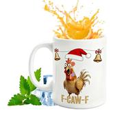 Générique Chicken Mug - 9.5x8x8cm Ceramic Breakfast Cup - Attractive Novelty Coffee Mugs | Comfortable Handle For Women Men Home Work Birthday Party Morning Routine Relaxing Moments Weekend Leisure