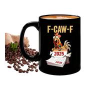 Générique Chicken Mug - 9.5x8x8cm Ceramic Breakfast Cup - Attractive Novelty Coffee Mugs | Comfortable Handle For Women Men Home Work Birthday Party Morning Routine Relaxing Moments Weekend Leisure