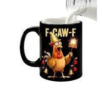 Générique Chicken Mug - 9.5x8x8cm Ceramic Breakfast Cup - Attractive Novelty Coffee Mugs | Comfortable Handle For Women Men Home Work Birthday Party Morning Routine Relaxing Moments Weekend Leisure