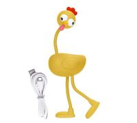 Générique Chicken Night, Bedside Lamp, 2.83x2.05x7.2 inches, Nursery Light, Three Level, Dimmable Glow, Flexible Joints, Cute Decor, Reading Companion, for Desk Accessory, Bedroom Accent, Living Room