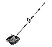 Générique Chicken Poop Scooper Adjustable Long Handle 2 in 1 Manure Shovel and Rake Ergonomic Non Slip Cleaning Tool for Poultry Livestock Animal Waste Sand Bedding Chicken Coop Farm Yard Lawn