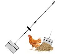 Générique Chicken Poop Scooper, Long Handle Shovel, 68.9x11.8IN Detachable Litter Sifter, Efficient Waste Removal, Pet Cleaning Tool for Home, Farm, Outdoor Use, Chickens, Cats, Kittens, Pet Care Kit