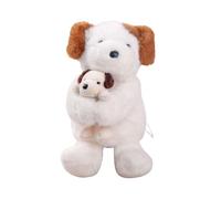 Générique Chien en Peluche,30 cm Figurine de Décoration Douce,Et Chien en Peluche Tenant Un Chiot - pour Filles Garçons Copine Saint-Valentin Anniversaire Canapé Chambre