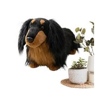 Générique Chien en Peluche Doux | Coussin de canapé décoratif Moelleux à Longs Poils | Chiens Jouets pour,Câlin pour Adultes Canapé Chambre Lit Table de Chevet