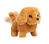 Générique Chien Marchant Électrique,Réaliste et Interactif - Chien en Peluche Électrique Qui Marche et Qui Aboie,pour Garçons, et Adolescents, pour Salon, Chambre, Dortoir, Voyage et