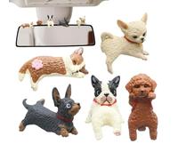 Générique Chien pour Moniteur Ordinateur | 5 Pièces Décorations pour Tableau de Bord | Figurine Écran Contrôle Central - pour Amateurs de Chiens, Joueurs de Bureau, Dortoirs, Camions, Berlines, VUS,