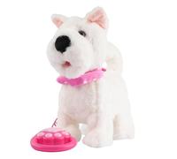 Générique Chien Robot - Peluche, Composants Électroniques | Jouet Interactif Réaliste, Animal Domestique Intelligent Tactile avec Sons Mimic pour Anniversaire Noël Filles