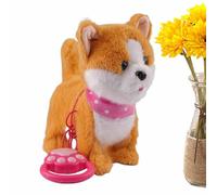 Générique Chien Robot,Peluche Interactive Qui Marche avec Musique | Chiot en Peluche Réaliste et Interactif avec Voix - pour Le Jeu, l'Apprentissage, Les, Fêtes d'anniversaire et Décoration