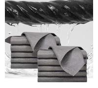 Générique Chiffon nanofibre Ultra-Absorbant Anti-calcaire, Magic Clean Chiffon, Microfibre vitre, Anti Trace Anti Traces et Anti-calcaire, Réutilisable et Lavable